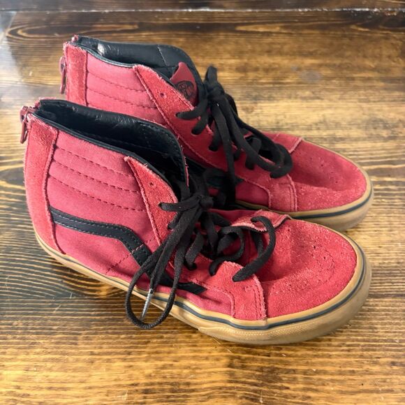 Vans Burgundy‎ Sneakers Size 3 - Picture 1 of 9